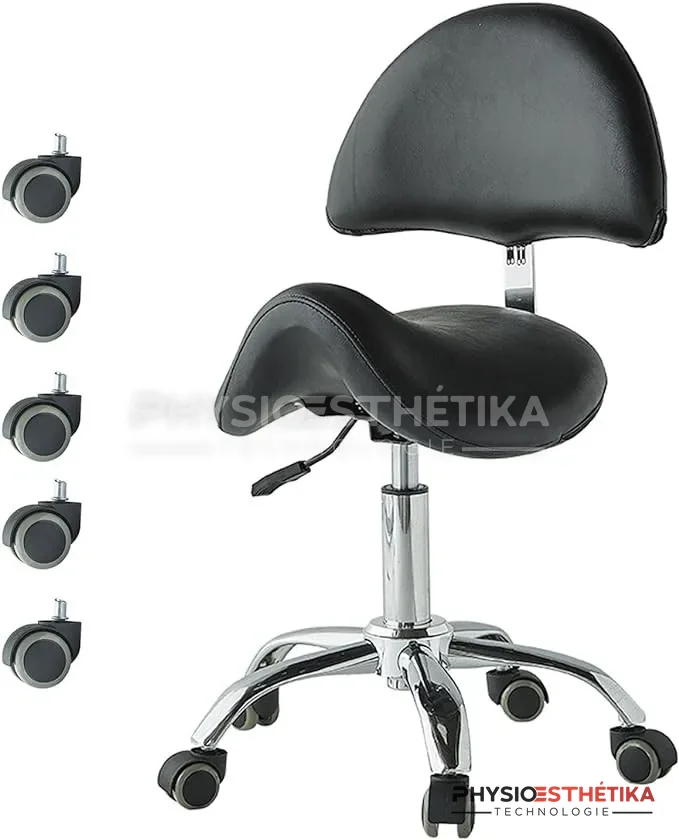 Tabouret selle avec dossier